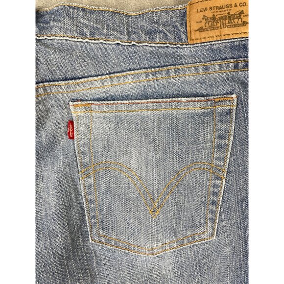 Levi's 515 Boot Cut Jeans Womens 16S Mid Rise Light Wash Y2K - Picture 8 of 8